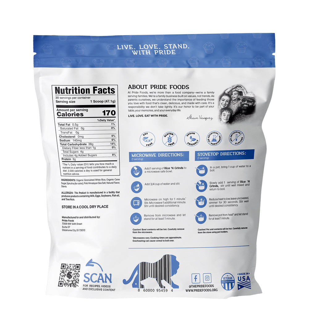 
                  
                    Rice 'N Grinds - Blueberry Muffin Flavored NFP
                  
                