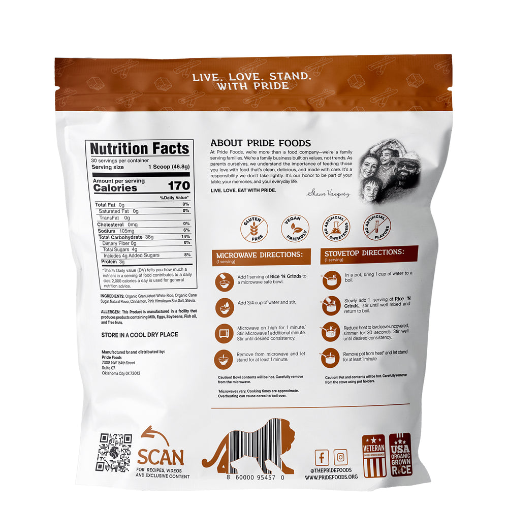 
                  
                    Rice 'N Grinds - Brown Sugar Cinnamon Flavored NFP
                  
                