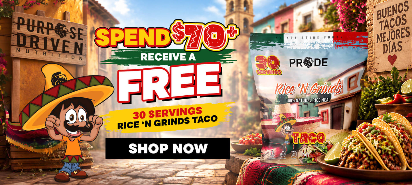 Spend $70+ Receive a Free RNG Taco