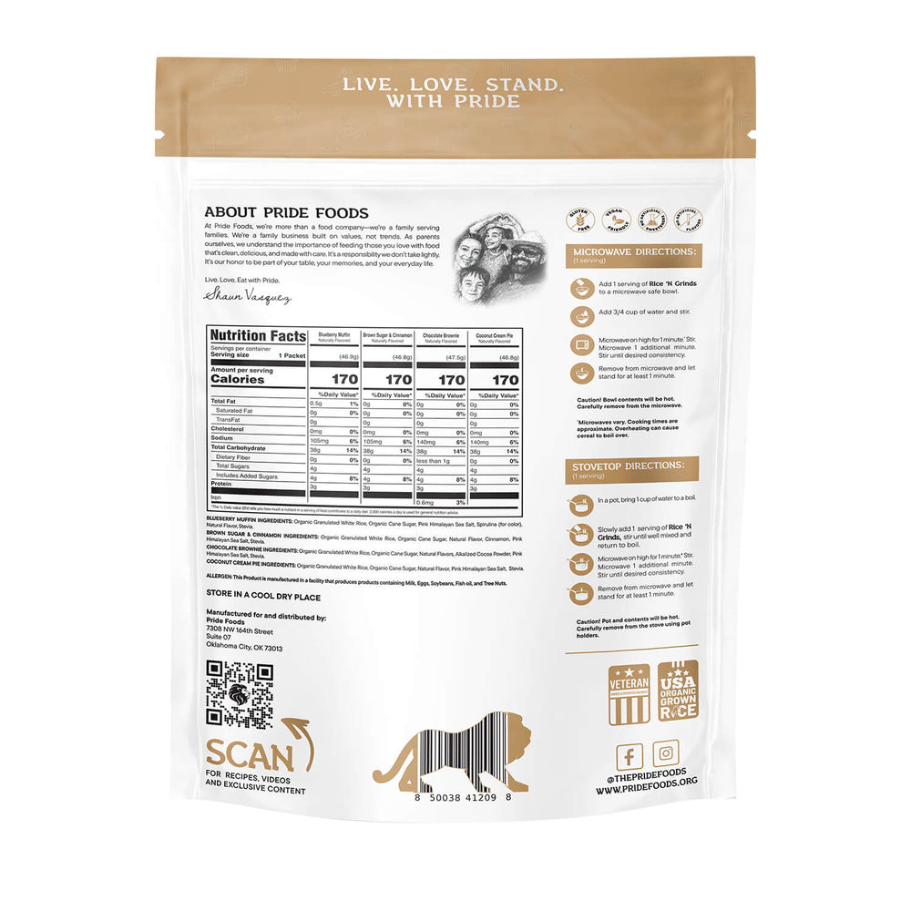 Rice 'N Grinds - Single Serving Variety Pack – Pride Foods USA